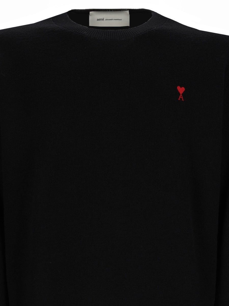 Ami Paris Men's Maglia Con Black