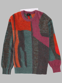 Ps By Paul Smith Men's Maglia Con Motivo Floreale Glitch Multicolor