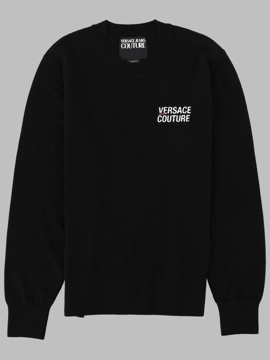Versace Jeans Couture Men's Maglia Con Patch Black