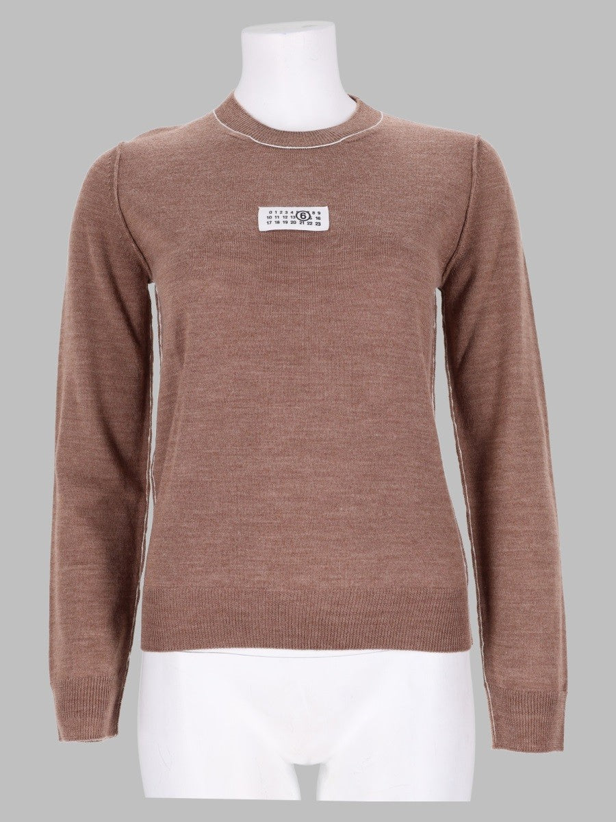 MM6 Maison Margiela Women's Maglia Con Patch Blue