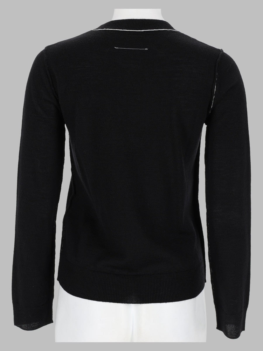 MM6 Maison Margiela Women's Maglia Con Patch Black