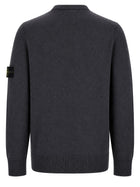 Stone Island Men's Sweater with Patch Grey, view 2