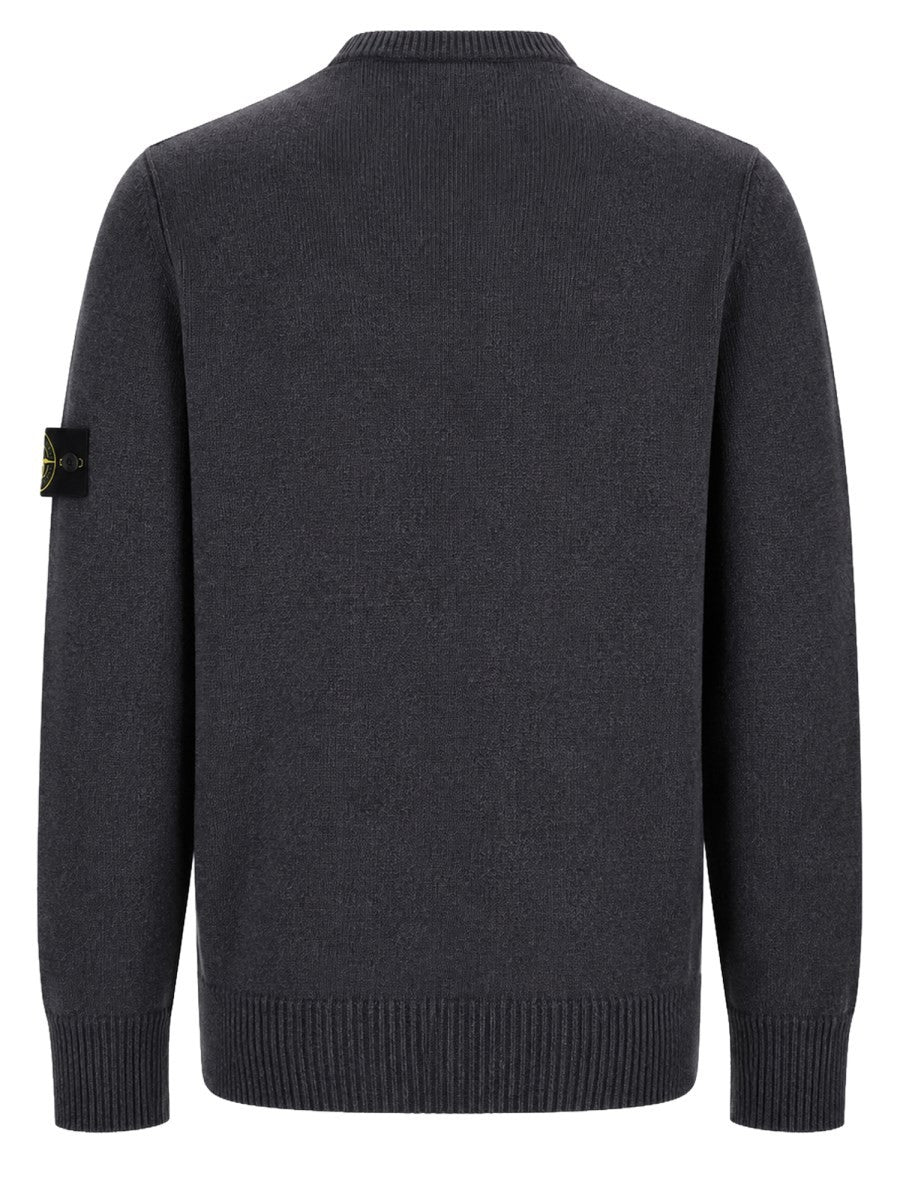 Stone Island Men's Maglia Con Patch Grey