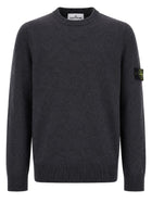 Stone Island Men's Sweater with Patch Grey