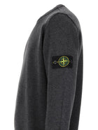 Stone Island Men's Sweater with Patch Grey, view 3