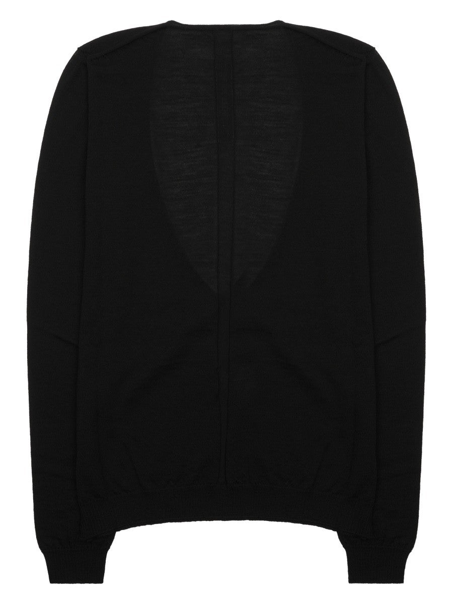 Rick Owens Women's Maglia Con Scollo Profondo Black
