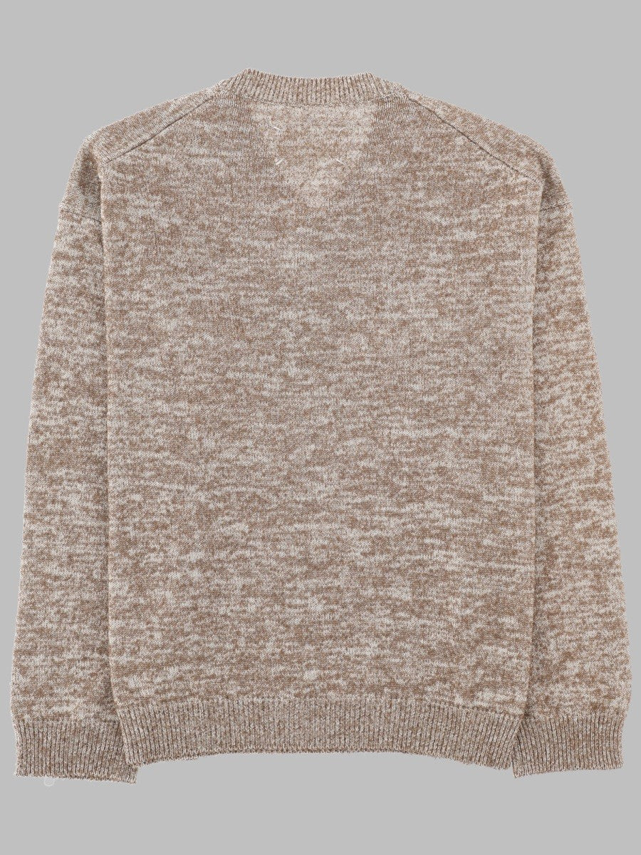 Maison Margiela Men's Maglia Con Scollo Beige