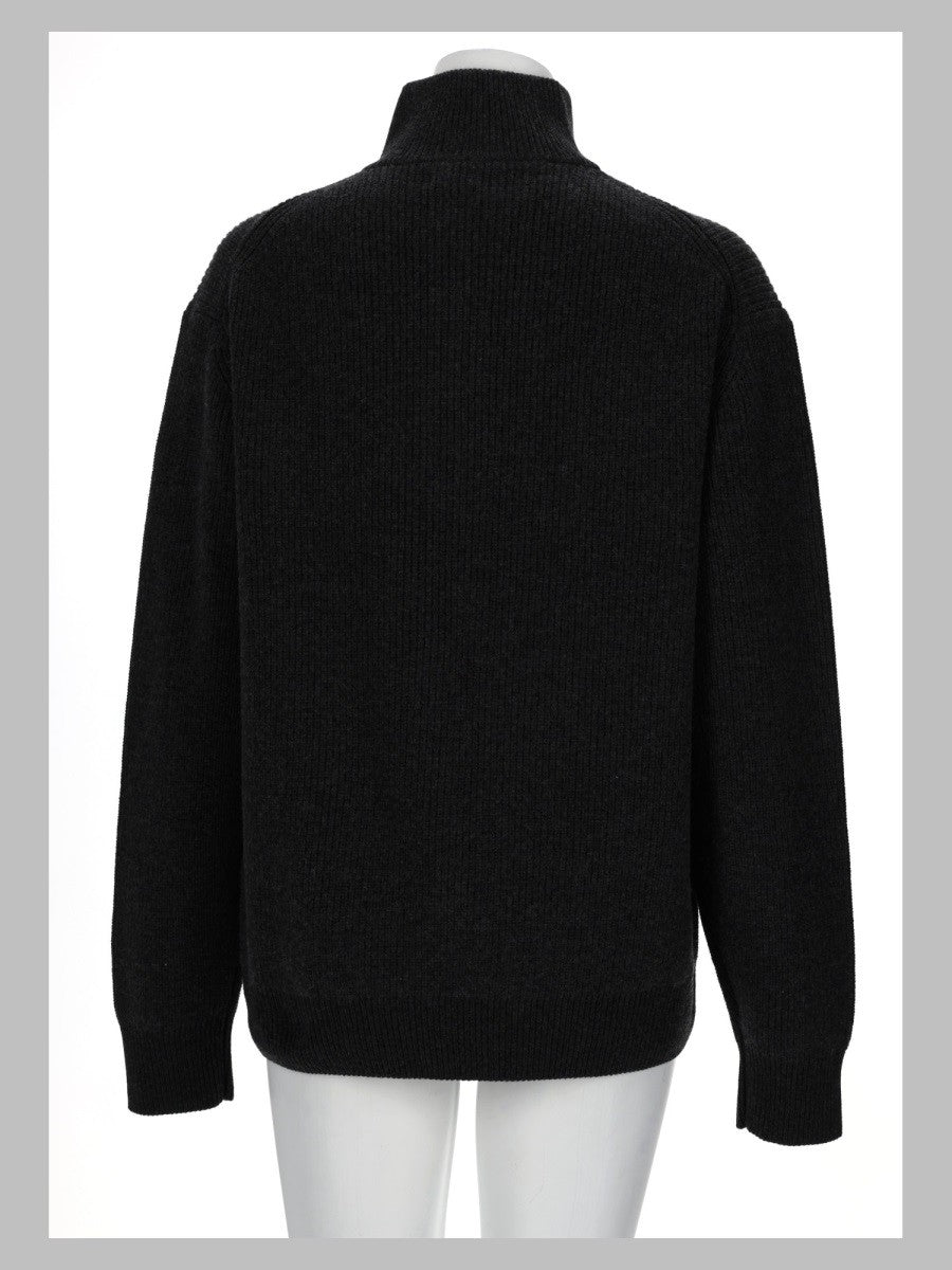 JW Anderson Unisex Maglia Con Zip Black