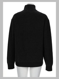 JW Anderson Unisex Maglia Con Zip Black