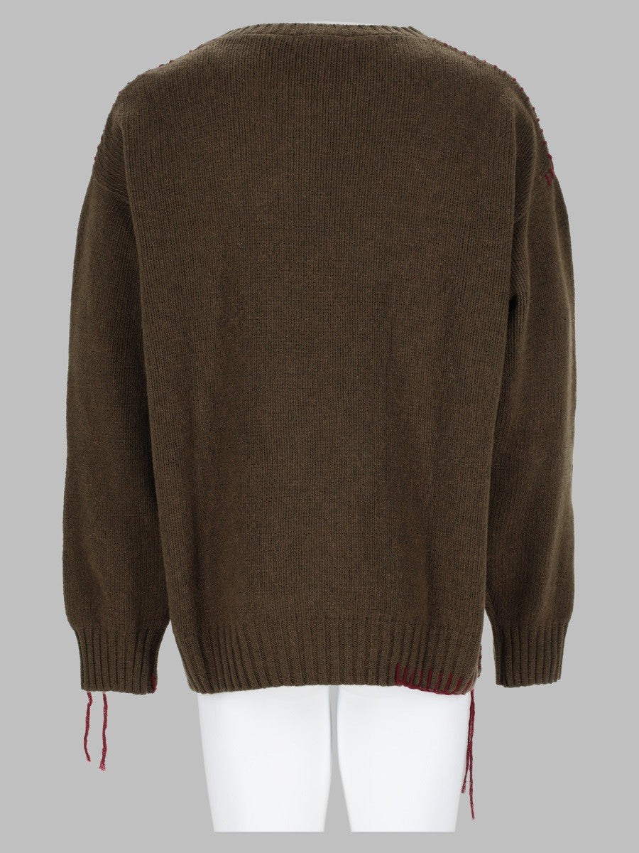 Amish Supplies Men's Maglia Crew Crop in Lana Green