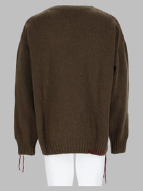 Amish Supplies Men's Maglia Crew Crop in Lana Green