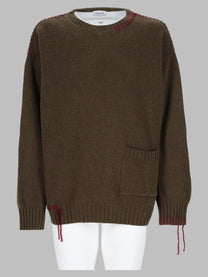 Amish Supplies Men's Maglia Crew Crop in Lana Green