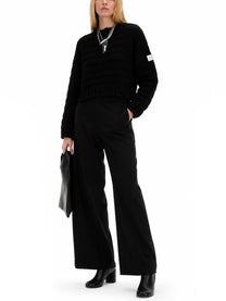 MM6 Maison Margiela Women's Maglia Cropped Black
