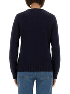 Polo Ralph Lauren Women's Flag Sweater Blue, view 3