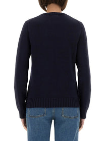 Polo Ralph Lauren Women's Flag Sweater Blue, view 3