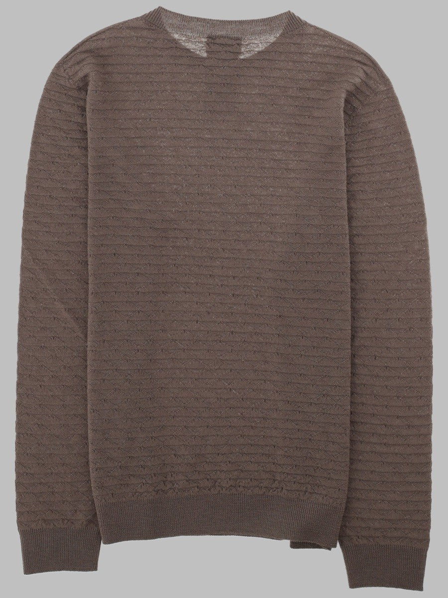 Giorgio Armani Men's Maglia Girocollo in Lana Vergine Beige