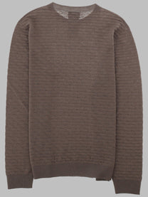 Giorgio Armani Men's Maglia Girocollo in Lana Vergine Beige