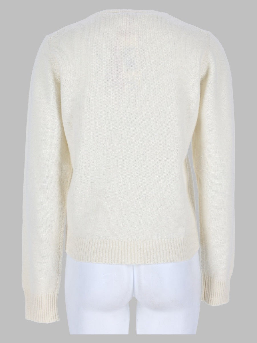 Ganni Women's Maglia Horse White