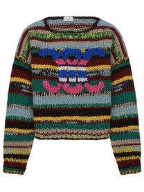 Celine Women's Maglia in Alpaca Moulinè Lana Multicolor