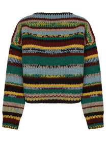 Celine Women's Maglia in Alpaca Moulinè Lana Multicolor