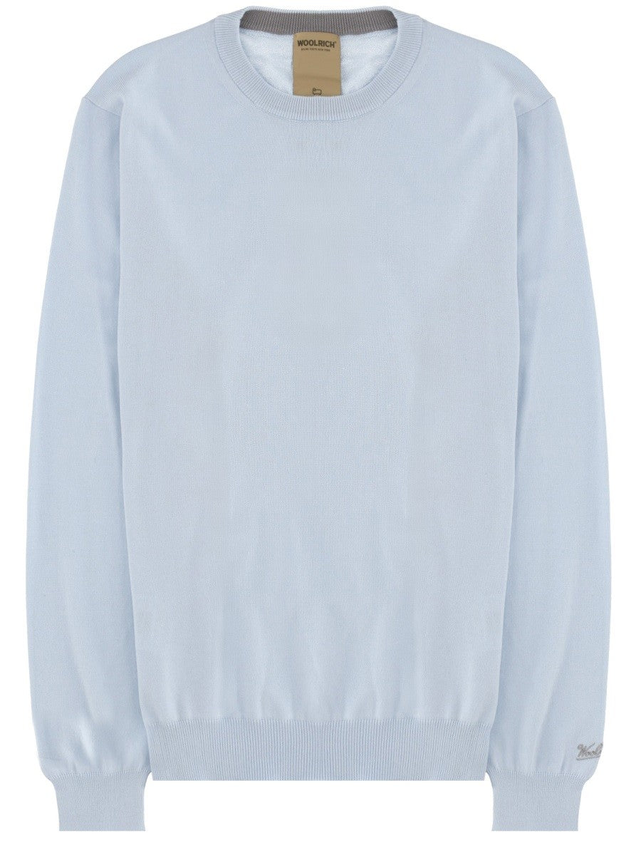 Woolrich Men's Maglia in Cotone Blue