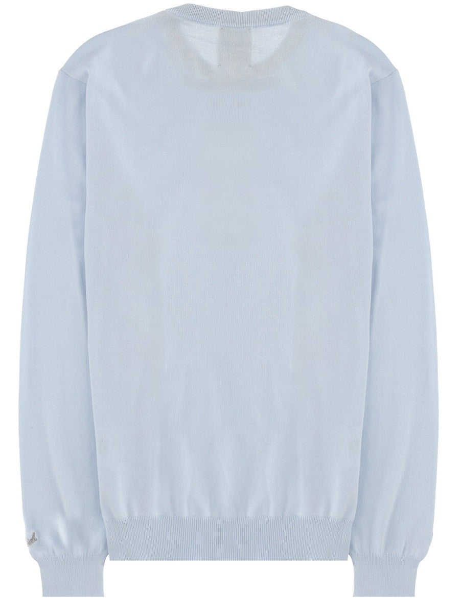 Woolrich Men's Maglia in Cotone Blue