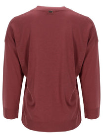 Herno Women's Maglia in Glam Knit Effect Red