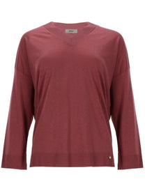 Herno Women's Maglia in Glam Knit Effect Red