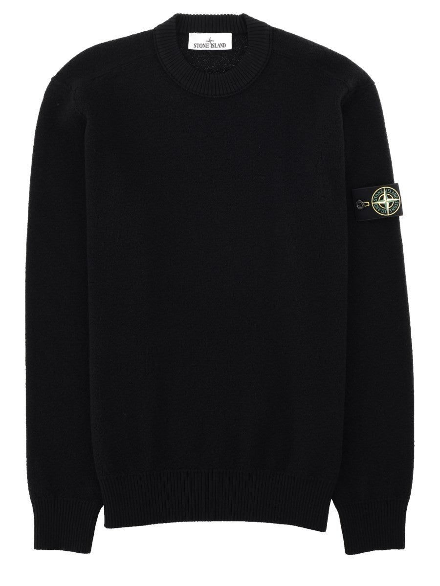 Stone Island Men's Maglia in Lana Costine Black