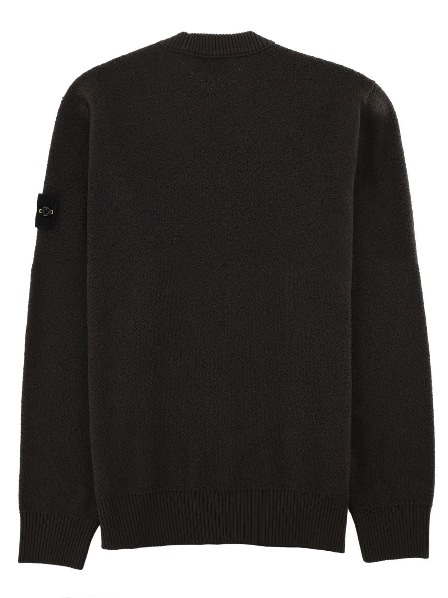Stone Island Men's Maglia in Lana Costine Grey