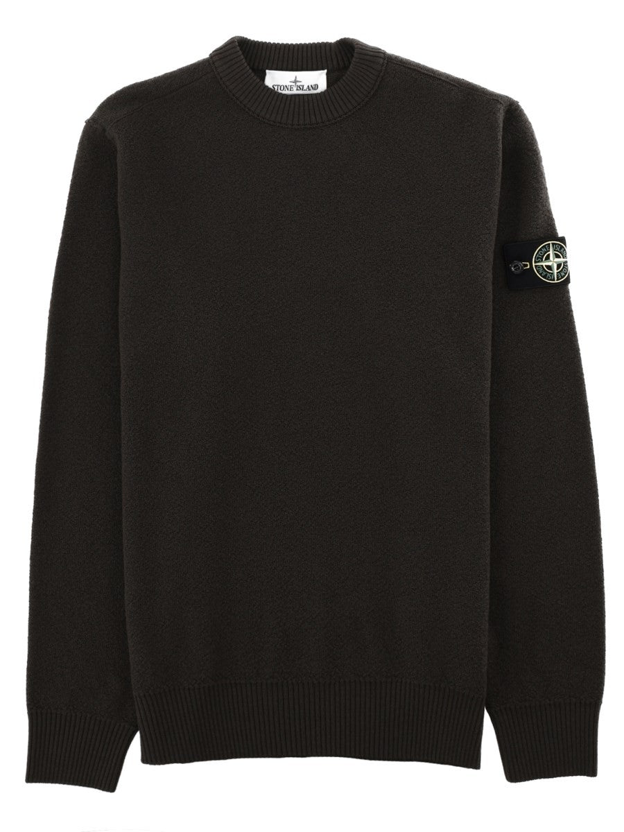 Stone Island Men's Maglia in Lana Costine Grey