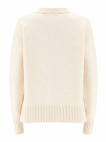 Ami Paris Men's Maglia in Lana Con White