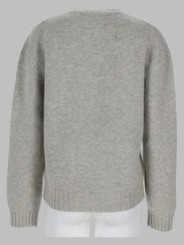 MM6 Maison Margiela Women's Maglia in Lana Con Grey