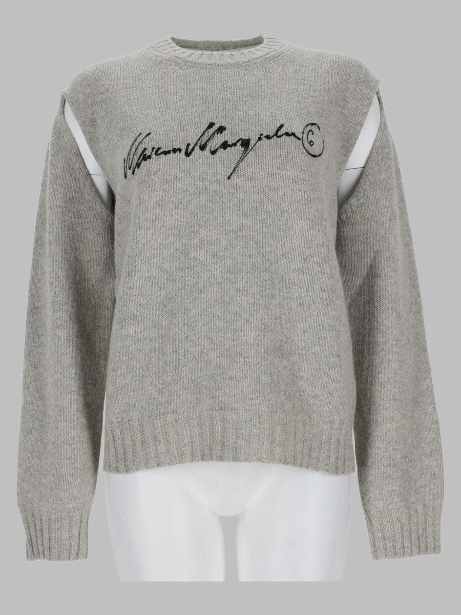 MM6 Maison Margiela Women's Maglia in Lana Con Grey