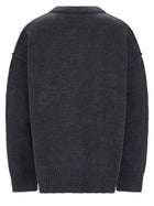 Ami Paris Unisex Wool Sweater Grey, view 2