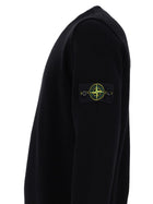 Stone Island Men's Wool Sweater with Patch Black, view 2