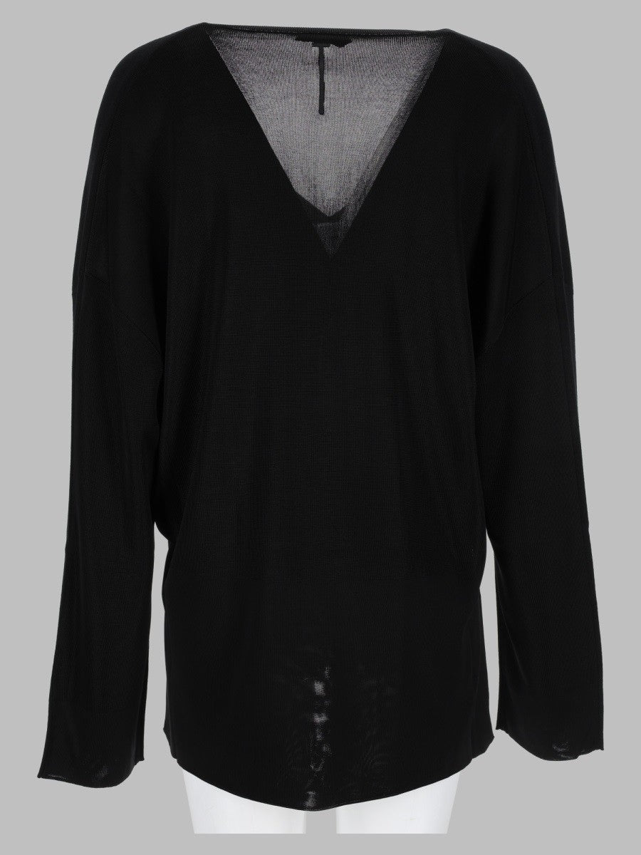 Tom Ford Women's Maglia in Lana Con Scollo Black