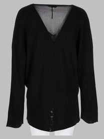 Tom Ford Women's Maglia in Lana Con Scollo Black