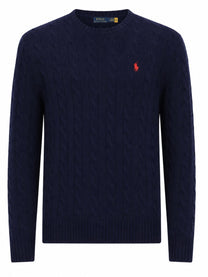 Polo Ralph Lauren Men's Maglia in Lana Cashmere Blue