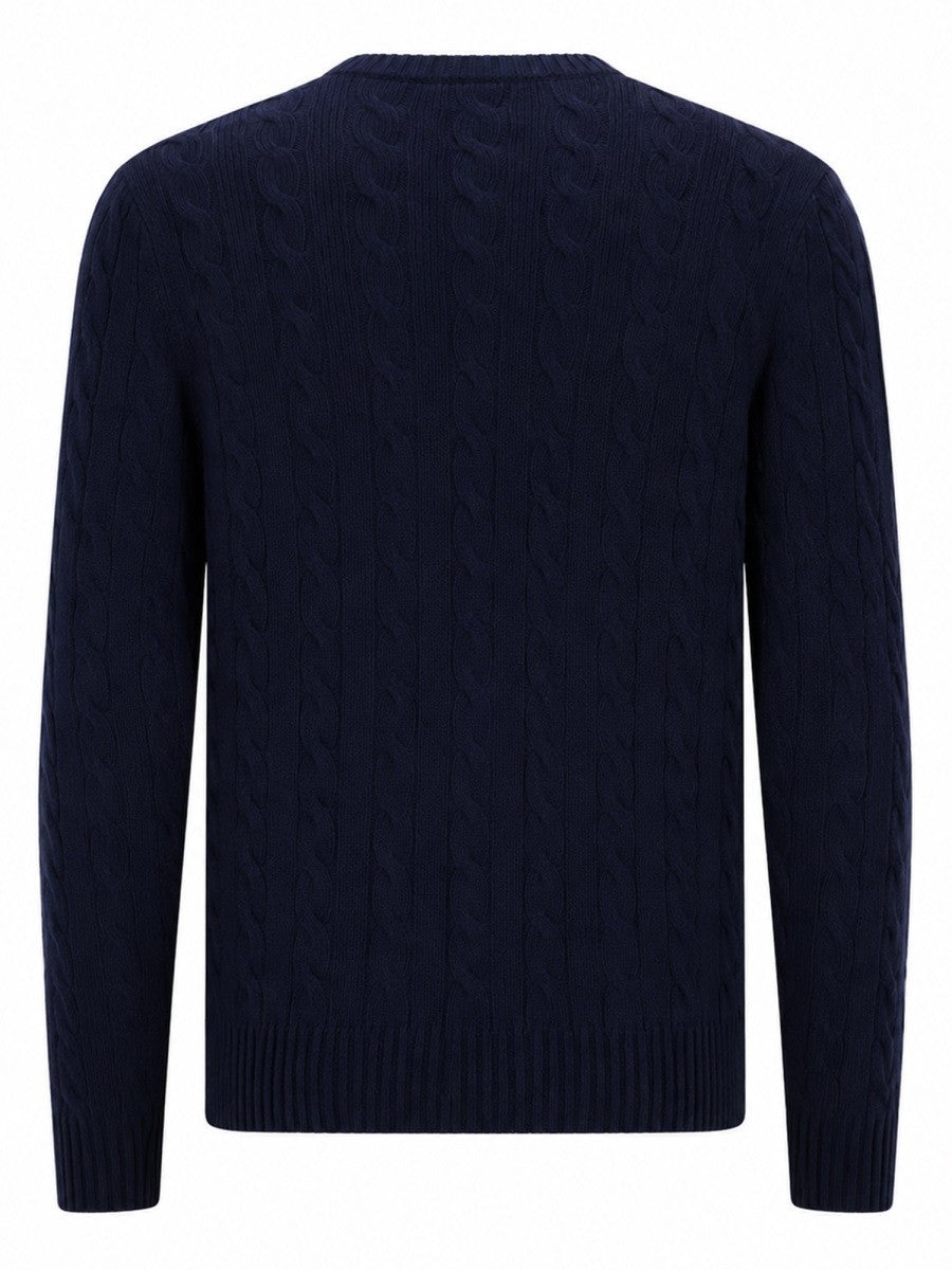 Polo Ralph Lauren Men's Maglia in Lana Cashmere Blue