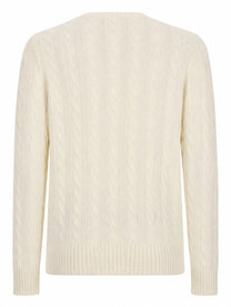 Polo Ralph Lauren Men's Maglia in Lana Cashmere White