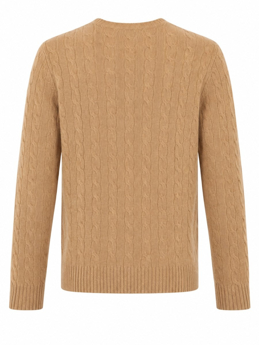 Polo Ralph Lauren Men's Maglia in Lana Cashmere Beige