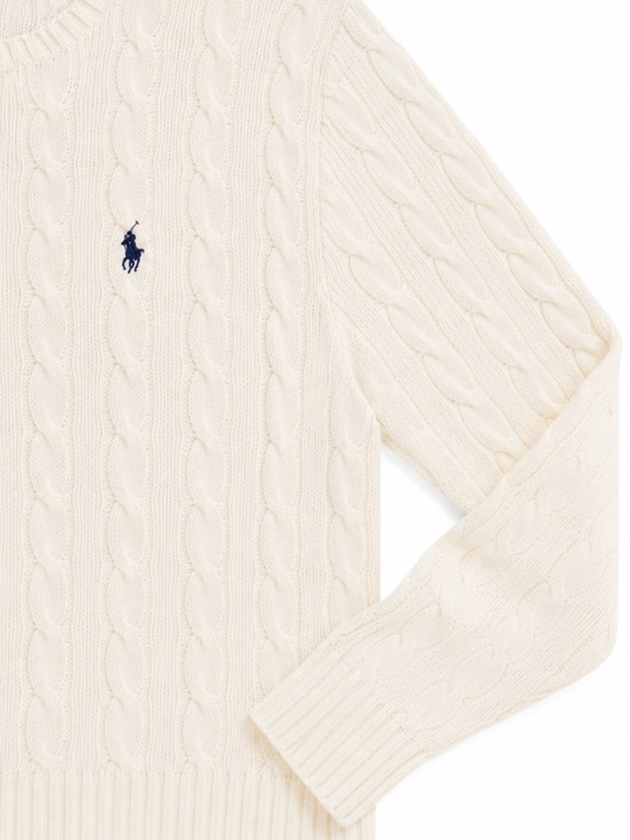 Polo Ralph Lauren Men's Maglia in Lana Cashmere White