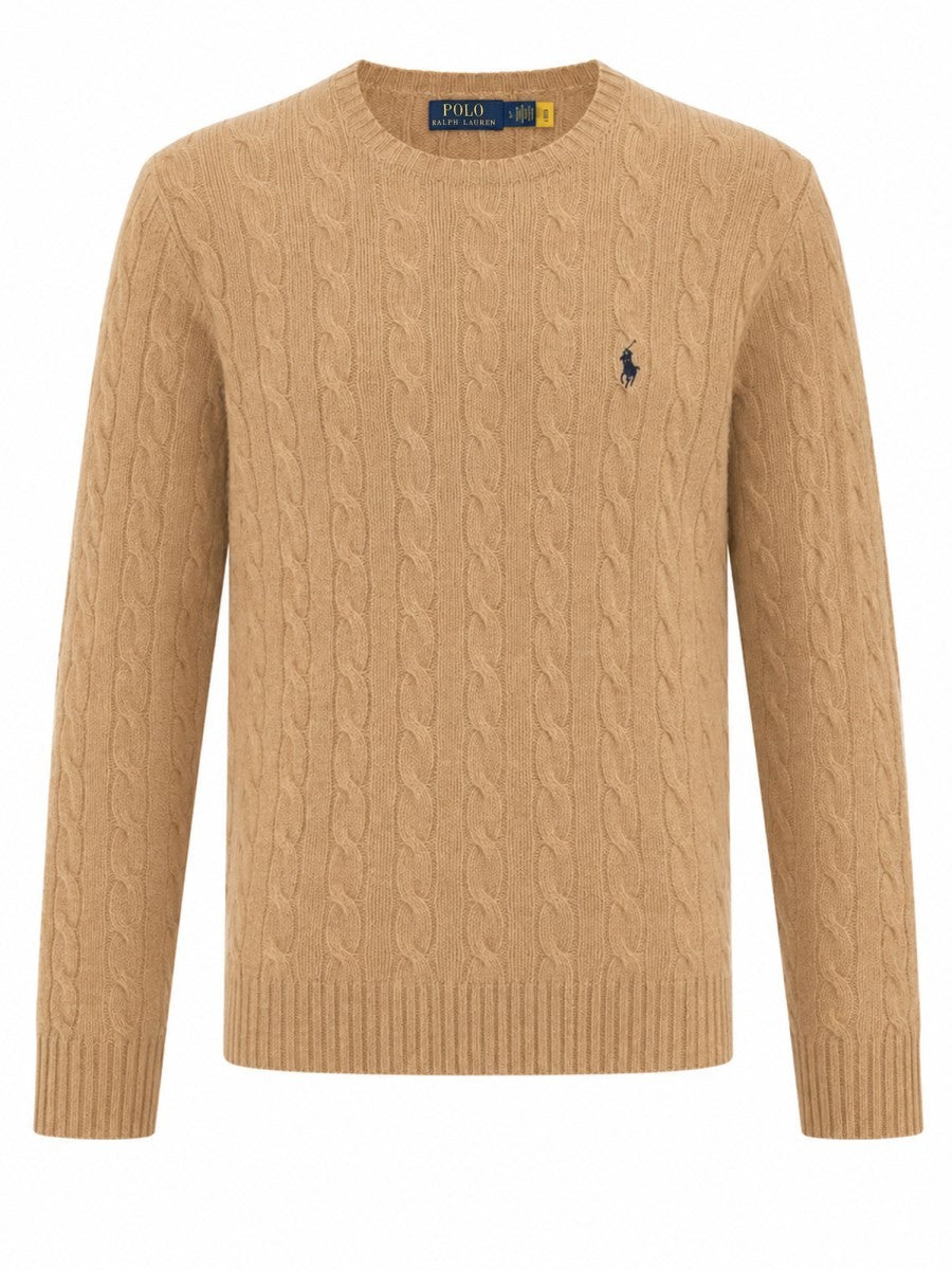 Polo Ralph Lauren Men's Maglia in Lana Cashmere Beige