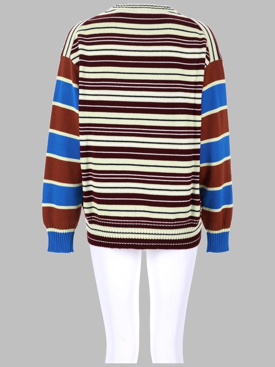 Paul Smith Women's Maglia in Lana Cotone Righe Multicolor