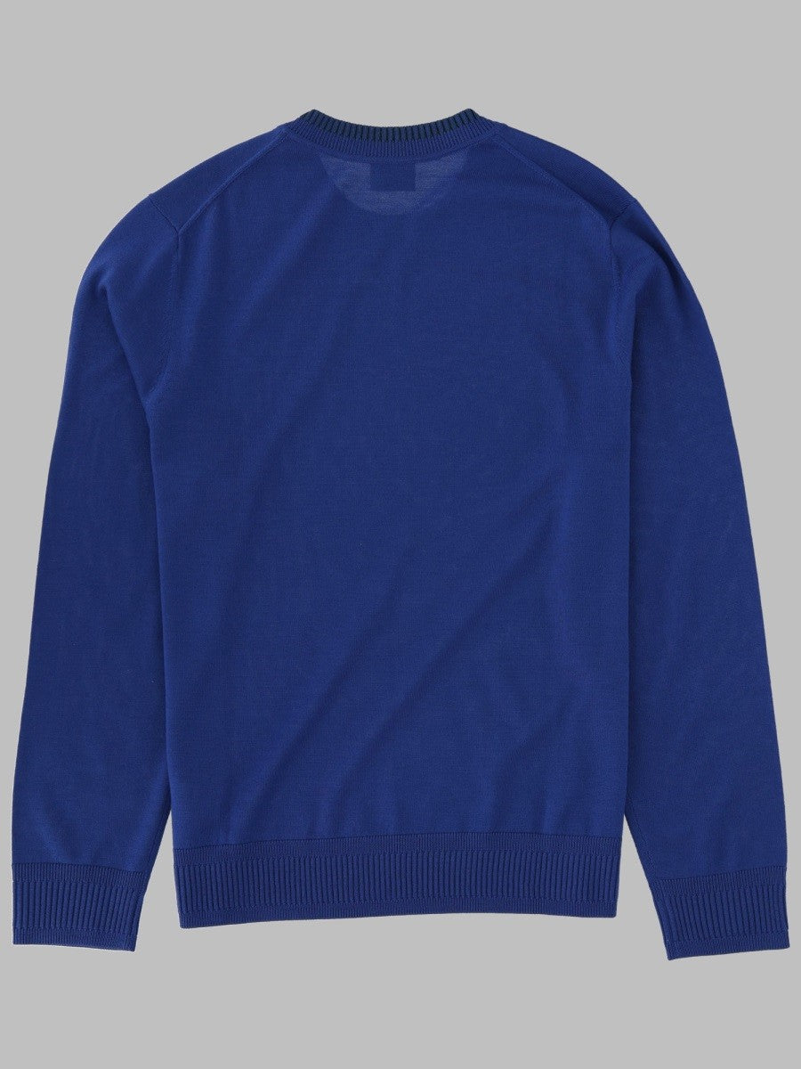 Ps By Paul Smith Men's Maglia in Lana Merino Blue