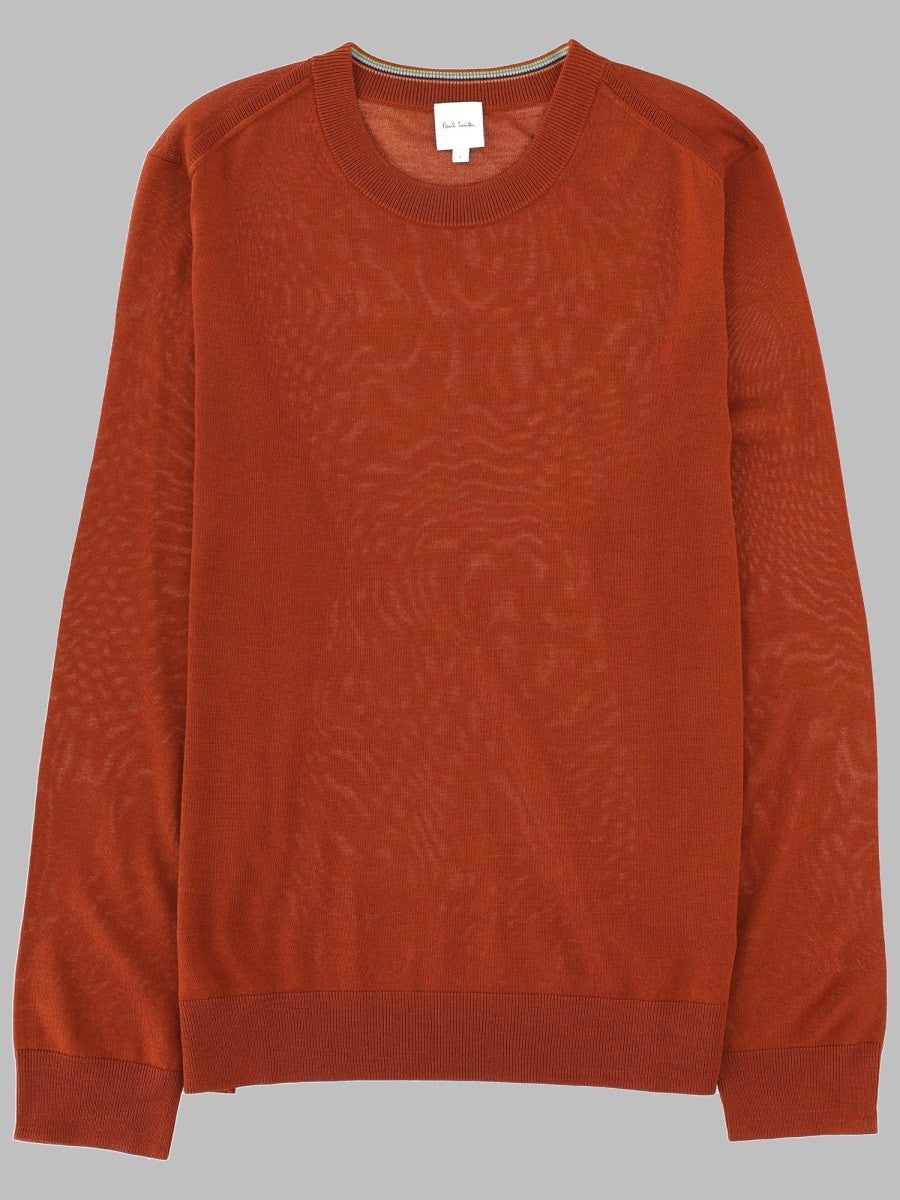 Paul Smith Men's Maglia in Lana Merino Orange