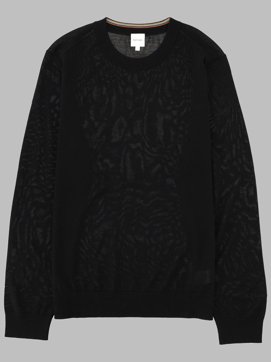 Paul Smith Men's Maglia in Lana Merino Black