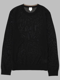 Paul Smith Men's Maglia in Lana Merino Black