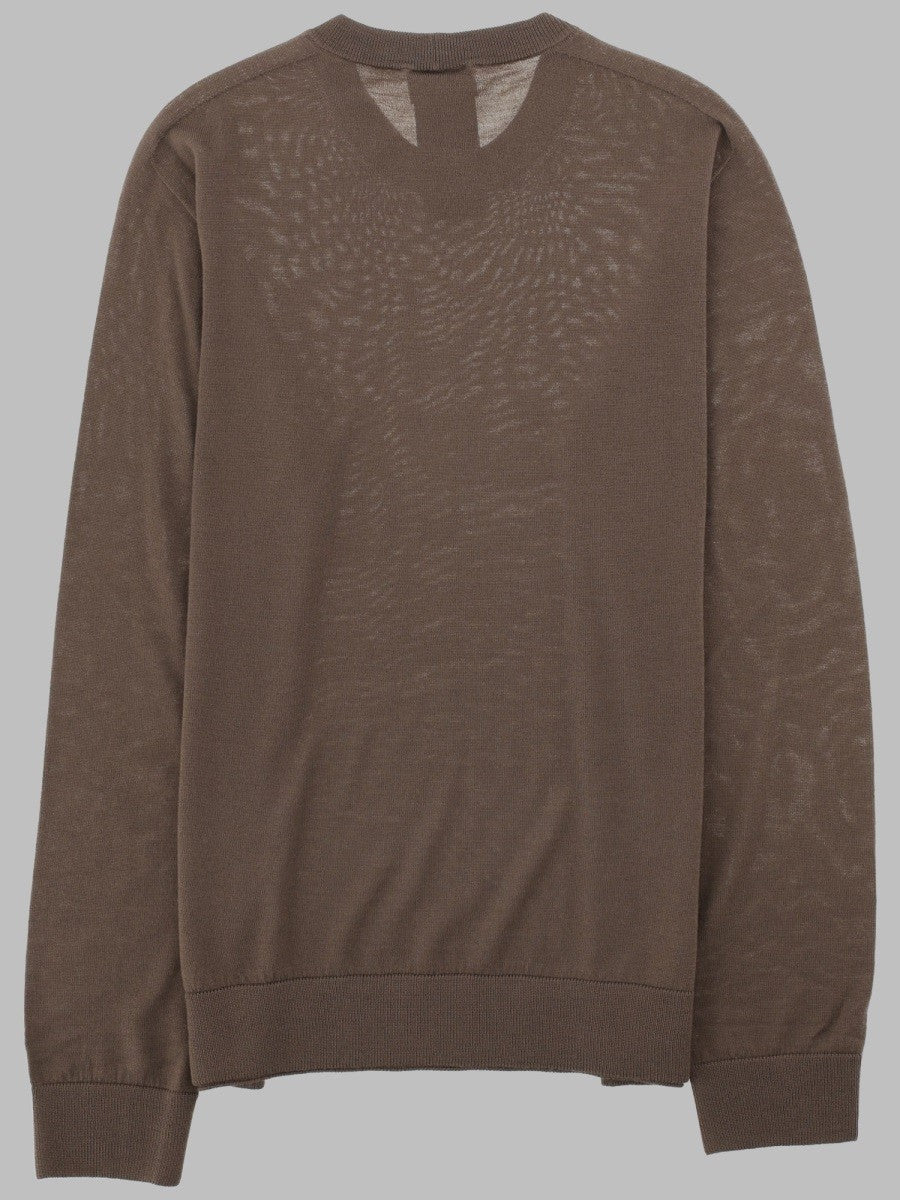 Giorgio Armani Men's Maglia in Lana Vergine Brown